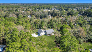 A rendering of a new residential development in Richmond Hill with modern homes and landscaped streets.