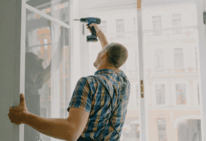 Contractor making minor repairs to a Savannah home before listing it for sale