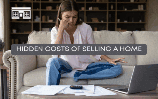 Homeowner reviewing financial documents to understand hidden costs of selling a house