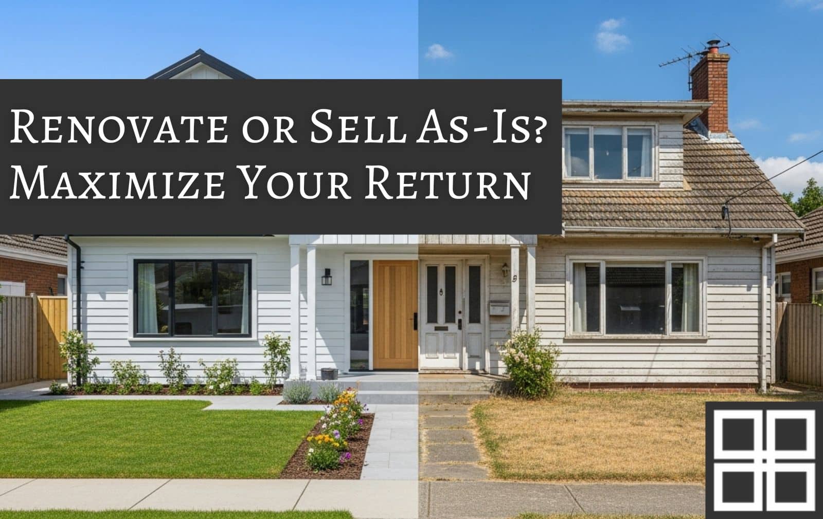 Renovate or Sell As-Is? A Guide to Maximizing Your Return